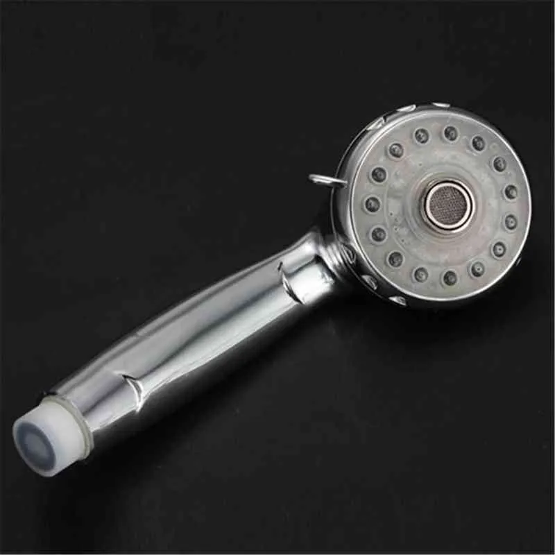 Einstellbare Badezimmer Duschkopf Temperatursensor LED-Licht RGB Bad Sprinkler Badezimmer Duschkopf Regendusche Anion H1209