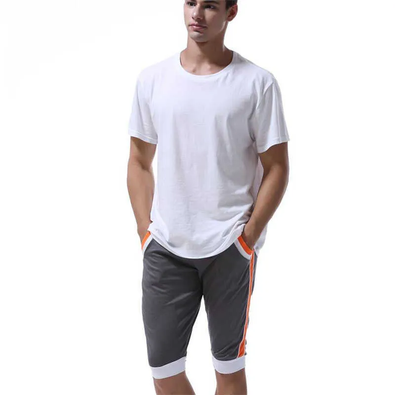 Estate il tempo libero Pantaloncini sportivi da uomo pantaloni elastici marca Palestre s moda quick dry abbigliamento esterno a casa 210716