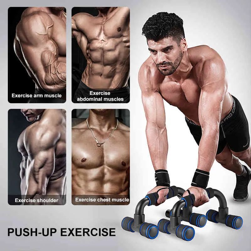 Braccio Fitness Push Up Stand Bar Rack flessioni a forma di S Esercizio flessioni Body Building Home Gym Allenamento muscolare Professionale Unisex X0524