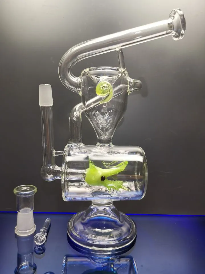 Recycler Tornado Percolator Glass Bong Wax Pipes Water Pijpen Olie Dab Rigs Glasrecycler met Bowl Sestshop