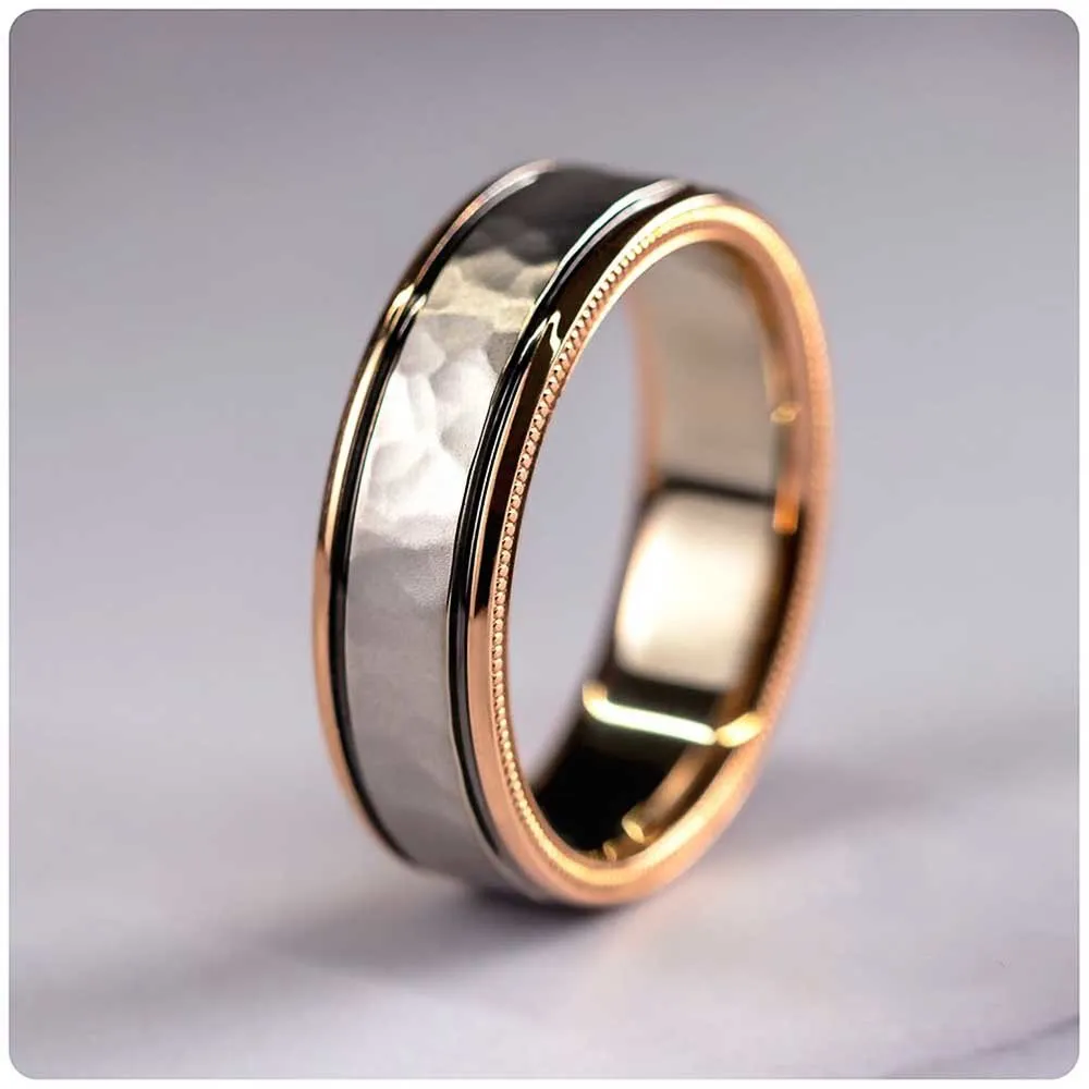 Huitan Gorgeous Set Women Wedding Rings Mosaic AAA CZ Two Tone Romantic Female Engagement Ring Fashion Jewelry Top Quality3005892891