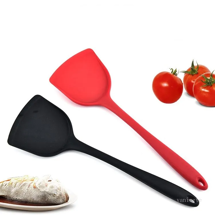 Ustensiles de cuisine La cuillère de cuisine ne colle pas au wok sauté avec une spatule en silicone Outils de cuisine T2I52199