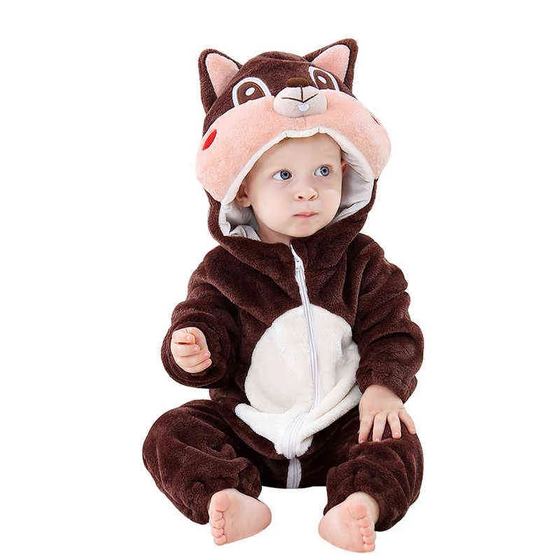 子供のパジャマ子供の赤ちゃんの動物の寝室の女の子のコスプレパジャマ男の子ジャンプスーツonesie Panda Pajama 211109