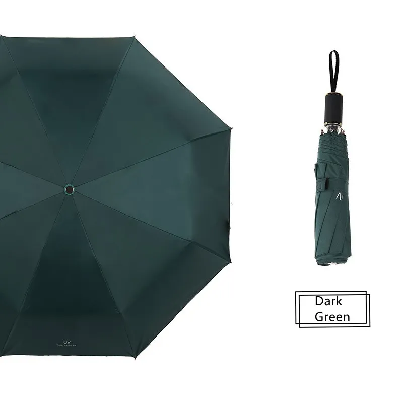 Parapluie pliant créatif à colle noire UV, pare-soleil Anti-UV, triple pli, de haute qualité