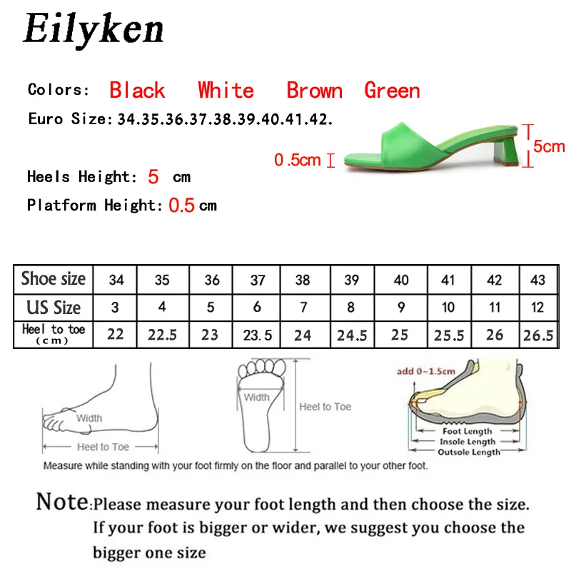 Eilyken, zapatillas de verano para mujer, sandalias con punta abierta, zapatos de tacón bajo, sandalias para mujer, ocio, playa, chanclas verdes y blancas, sizeshgoshg145