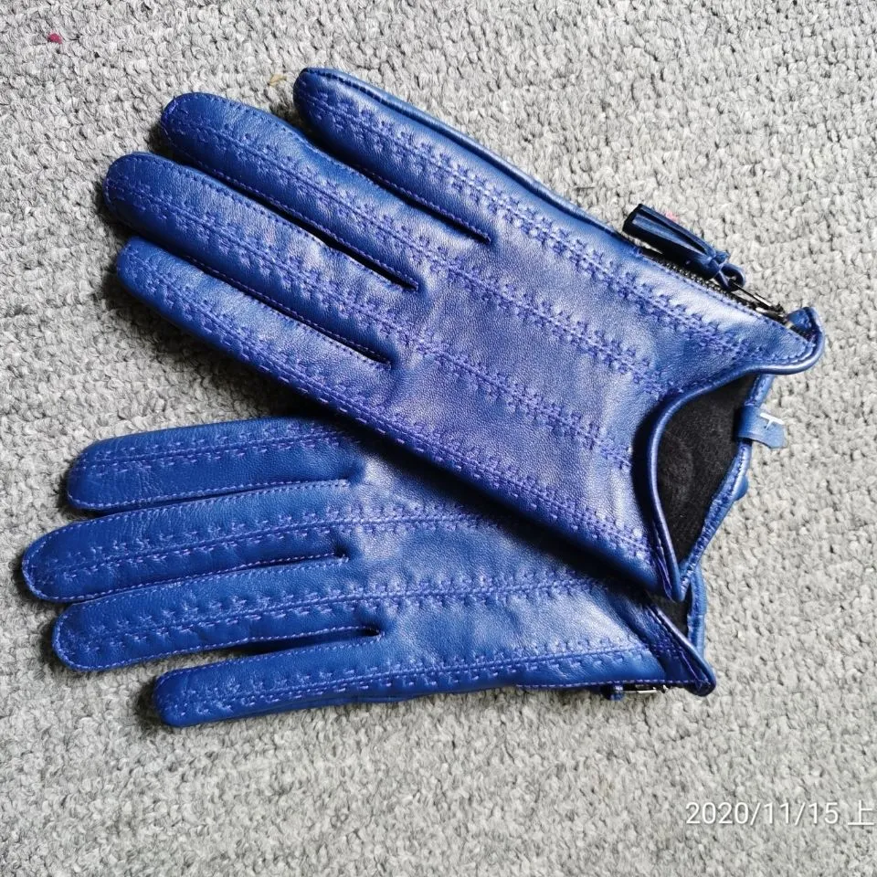 Gants de tactile en cuir authentique importés