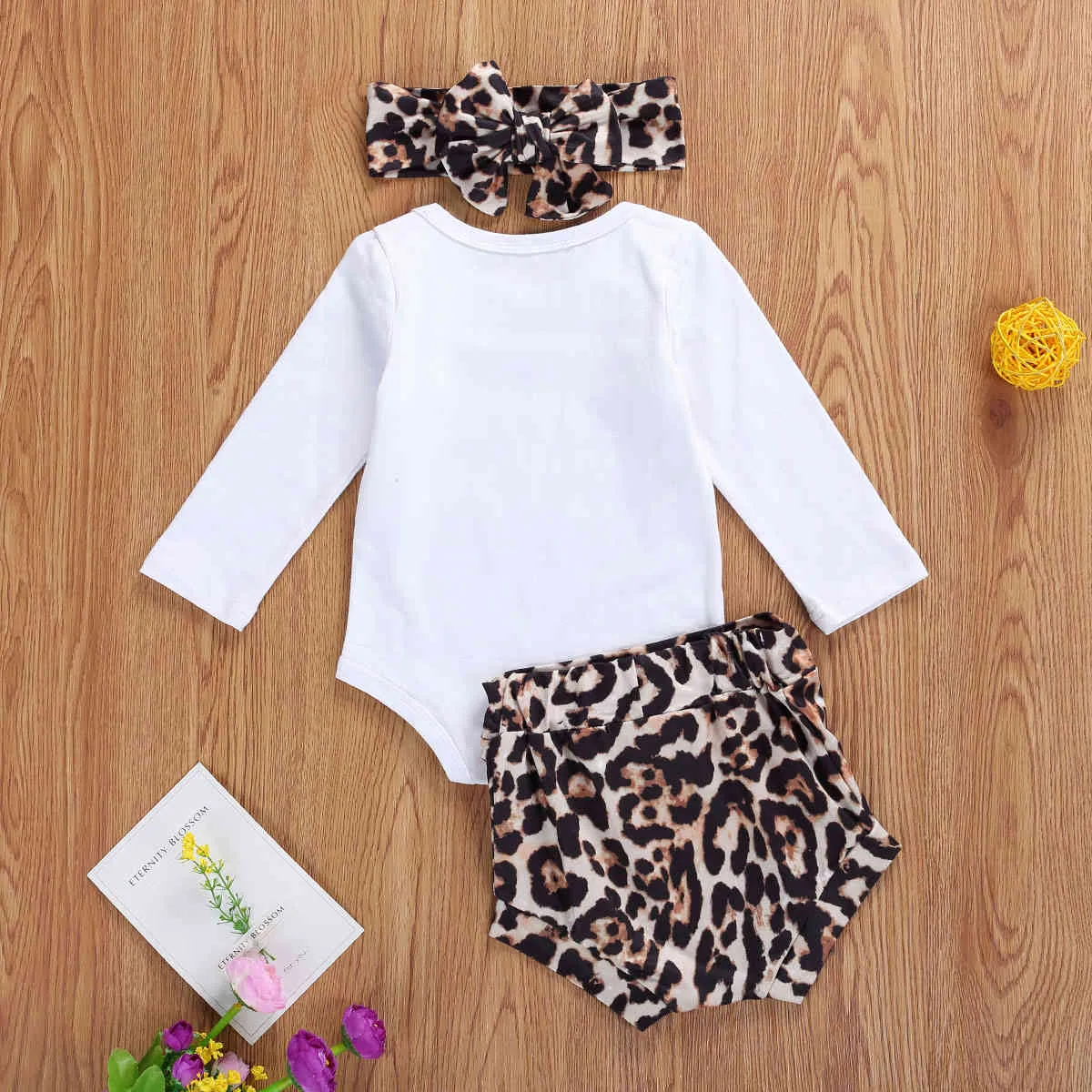 0-18m född spädbarn baby flicka kläder set lilla syster brev romer leopard shorts outfits höst kläder 210515