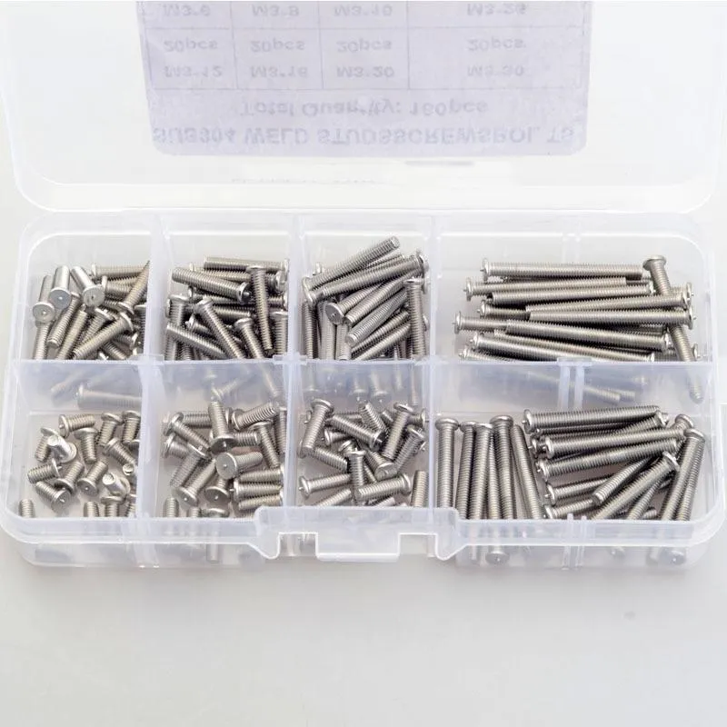 M3 Weld Threaded Studs For Capacitor Discharge Welding Spot Screws Nails Stainless Steel Stud278s