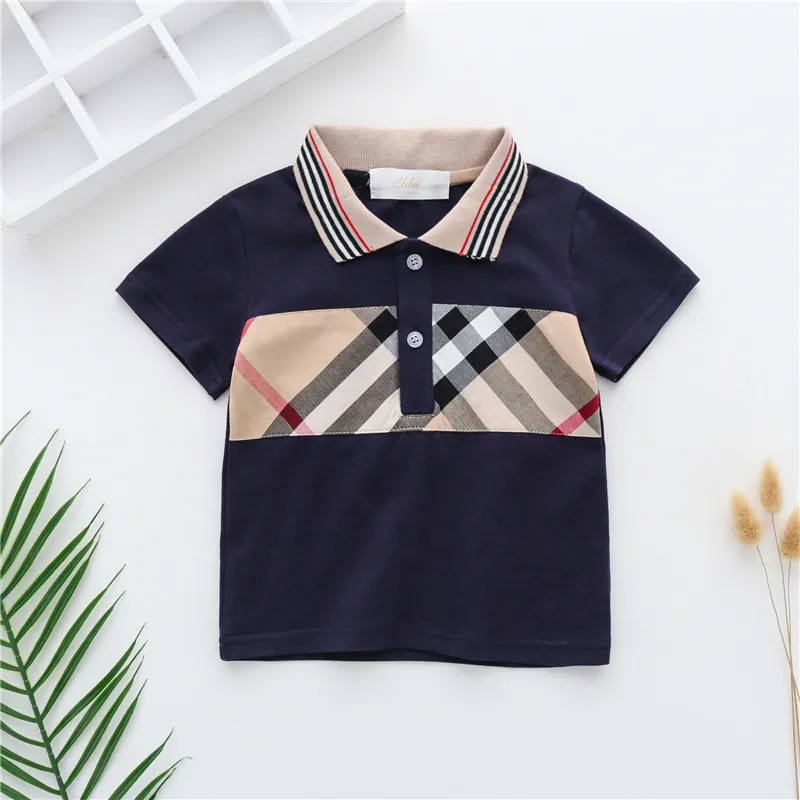Summer T-shirts Litt Boys Clothes Short Seve Polo Shirts Casual Sport Tee Tops Girls Costume Designers Clothes 1-6Y