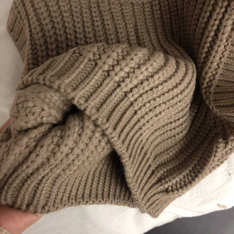 Gilet en laine épaisse pour enfants coréens pull pull garçons et filles sans manches P4779 211011