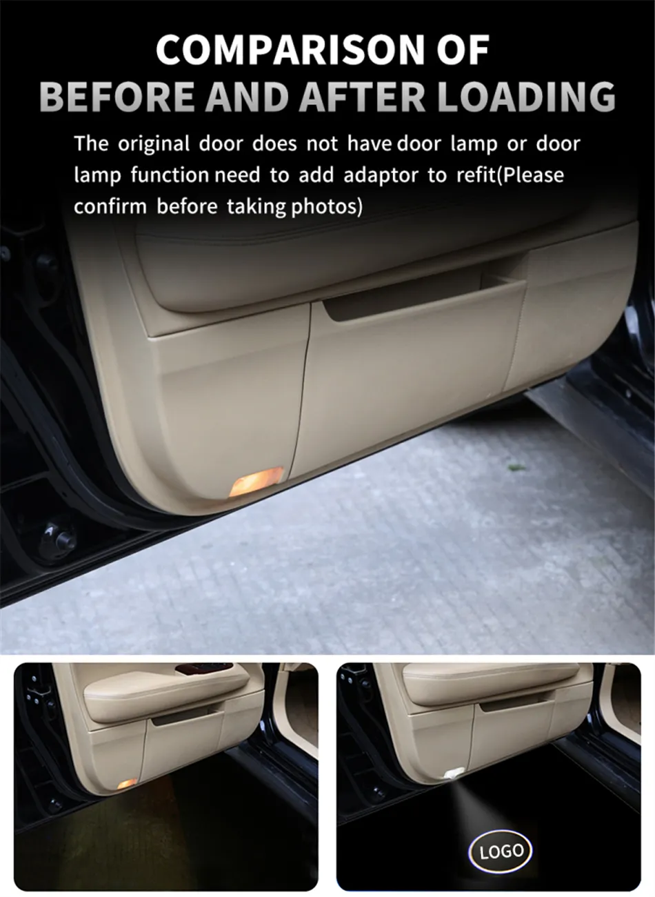 3D LED Car Door Welcome Laser Projector Ghost Shadow Light for lander 2 Range Rover Evoque Discovery48854128