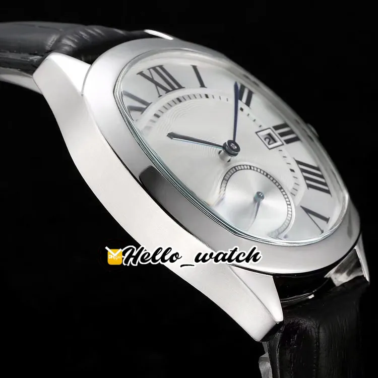 41mm Drive De WGNM0003 Horloges Witte Wijzerplaat Zwitsers Quartz Herenhorloge Rose Gouden Kast Bruine Lederen Band Sport Horloges Hoge Quali2572
