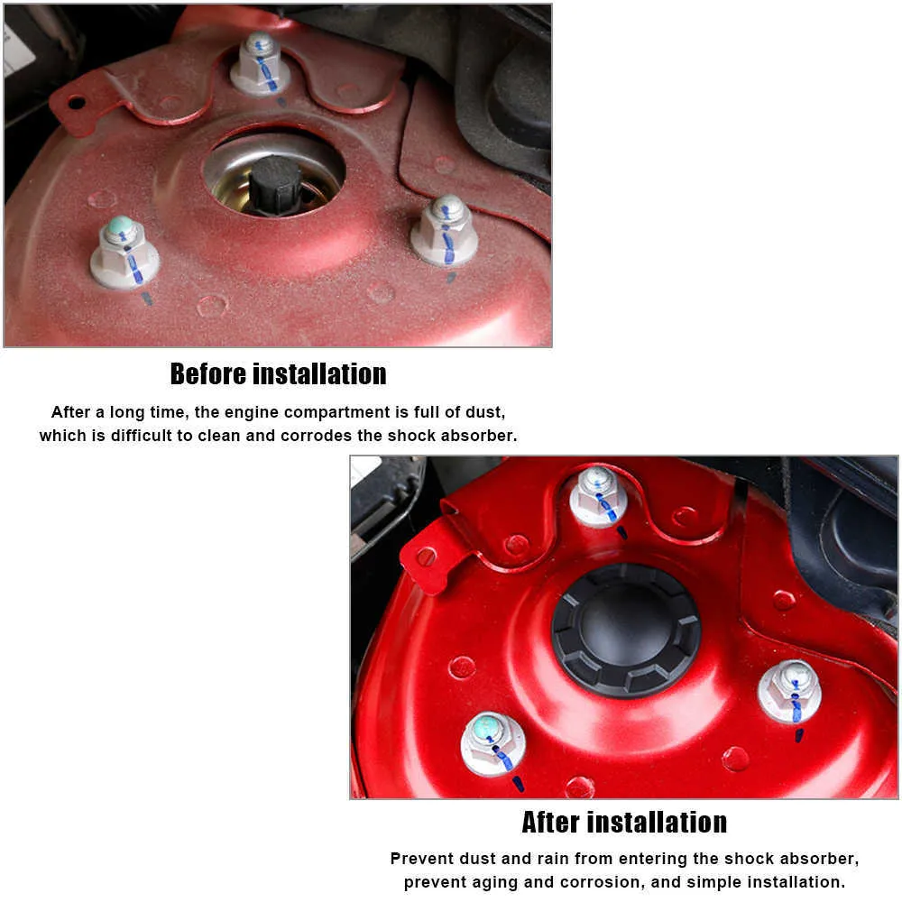 Verkleidungsschutzabdeckung wasserdichte staubdichte Kappe Autozubehör für Mazda 3 Axela CX-4 CX-5 CX-8 Atenza Auto-Stoßdämpfer