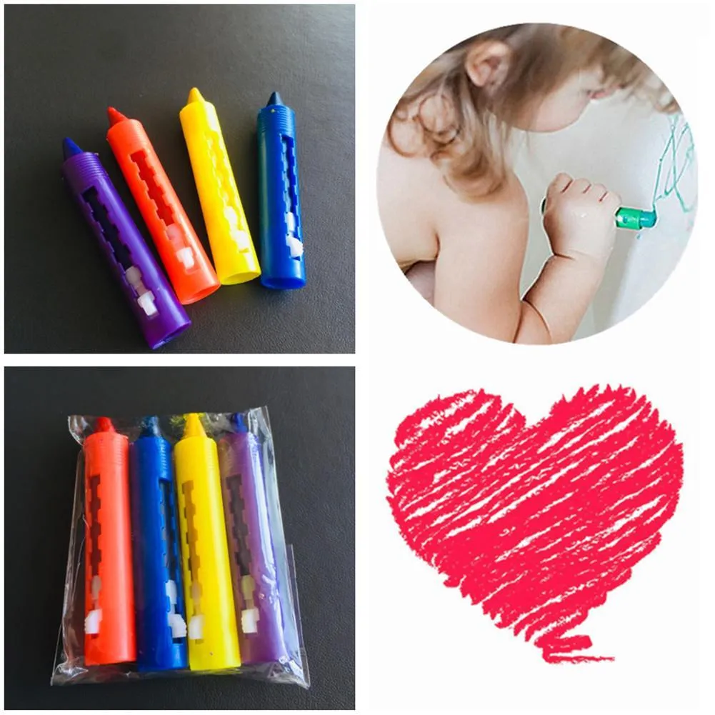 6st Washable Doodle Pen Coloring Pencil For Baby Kids Bathing Creative Crayon Erasable Graffiti Education Toy Whole7213372