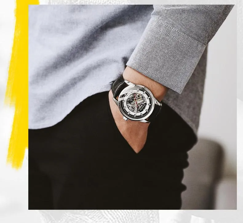 Наручные часы OCHSTIN, роскошные модные мужские автоматические механические часы, лучшие мужские брендовые классические стильные повседневные деловые платья, водонепроницаемые269h