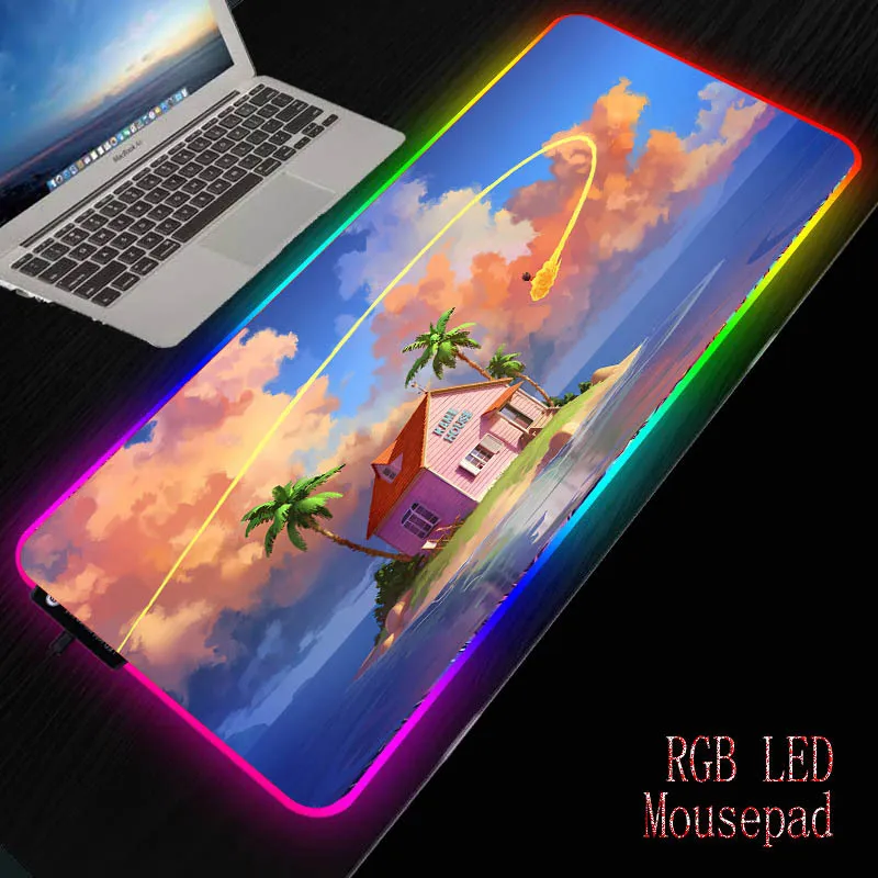 MRGBEST XXL Anime Light Mousepad RGB Keyboard Cover Desk-mat es LED Lighting Mouse Pad Impermeable Multi-tamaño