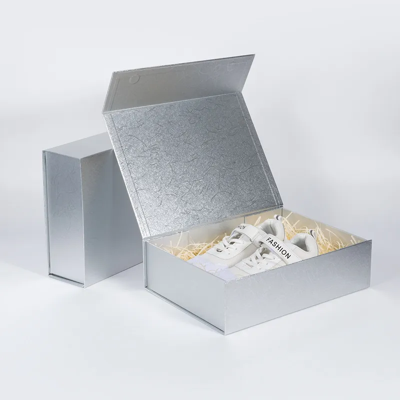 Boîte rigide pliante en carton épais de haute qualité, emballage cadeau à fermeture magnétique pour vêtements, cosmétiques 225N