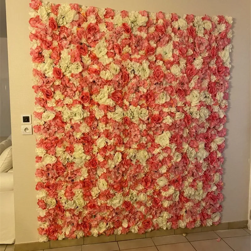 40x60cm حرير الورد الورد زهرة الجدار الزهور الزهور الاصطناعية لزينة الزفاف زهور الزفاف رومانسية الخلفية ديكور 21288K