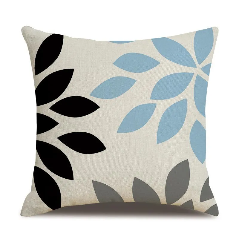 Single Side printed Pillow case Cotton Cushion Cover Decoration Pillowcase Home Sofa Office 45*45CM