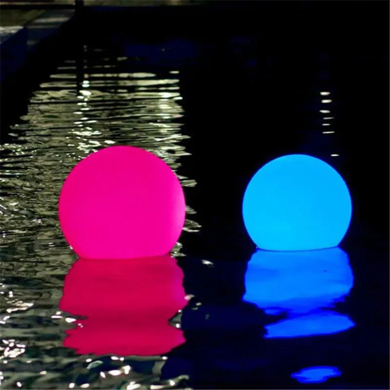 Remote Control Outdoor LED Garden Lights Lighting Ball Glow Lawn Lamp Rechargeable Swimming Pool Wedding Party Holiday Decor Lamps345L