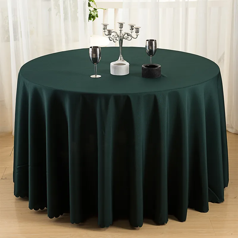 Hôtel Banquet Table Cloth Desktops Décoration Cuisine Salle À Manger Tables De Mariage Jupe De Bureau Anti-Poussière Décor Couverture Tissu BH5979 WLY