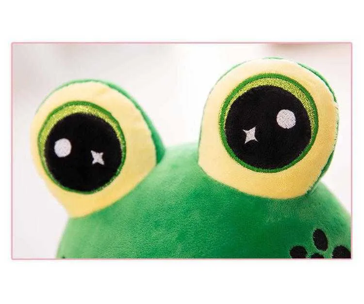 Kawaii Plüsch Frosch Puppe Große Kuscheltiere Riesige Pouf Tiere Spielzeug Puppe Riesige Gefüllte Frosch Spielzeug Für Kinder Big Eye frosch Kissen H0824