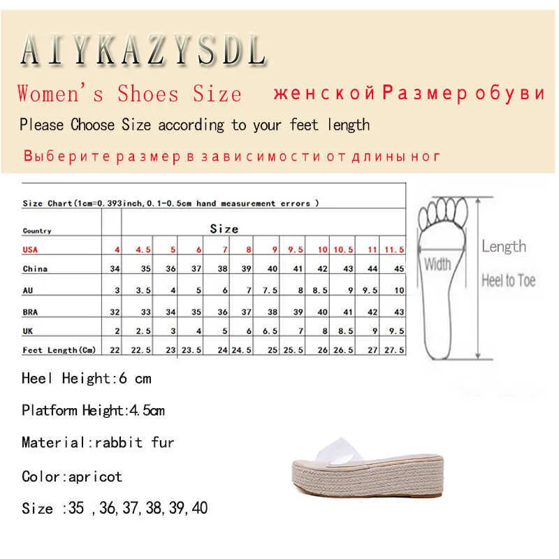 AIYKAZYSDL Women PVC Clear Transparent Sandals Slippers Cane Hemp Rope Thick Sole Bottom Fisherman Shoes Beach Sandals Mules Y0608