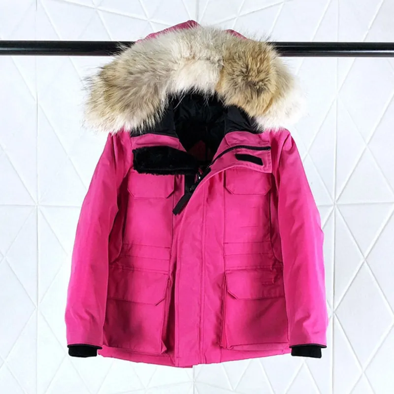 Down Coat Infant Winter Kids Jacket Boy Girl Baby Outerwear Warm Greatcoat Jackets Hooded Sportswear Outdoor Classic Wrap optional size 110-150 designer