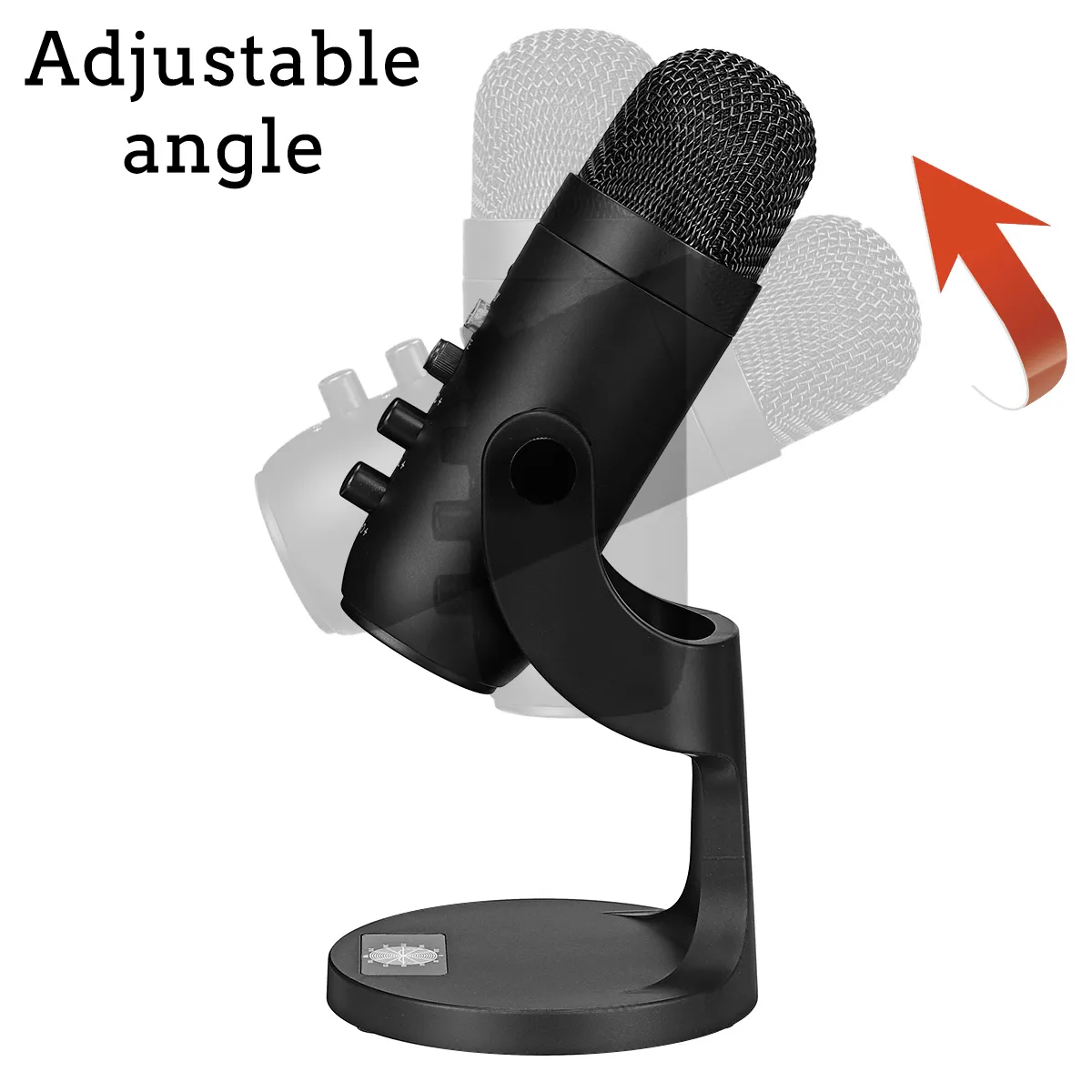 Mikrofon pojemnościowy RGB Mikrofon Stojak Filtr Streaming Podcasting Nagrywanie Słuchawki USB Mikrofon do gier do komputera