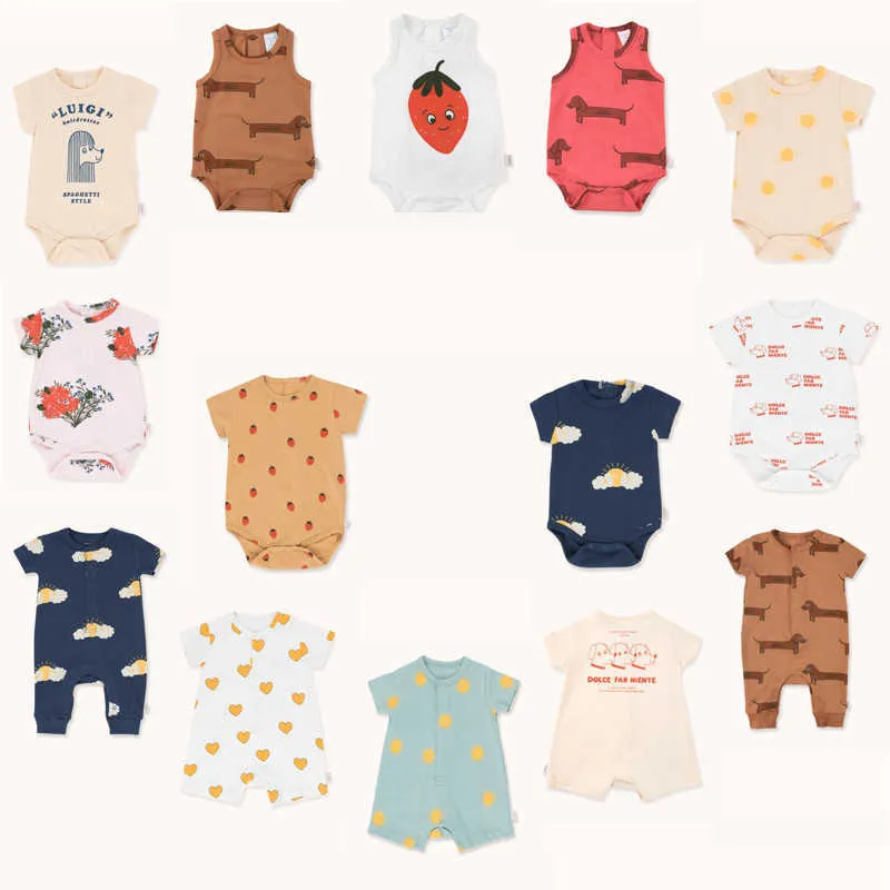 Wow Lovely ! Arrivals Cute Romper For Summer Infant Short Sleeve Cotton Playsuit Born Unisex Onesie 210619