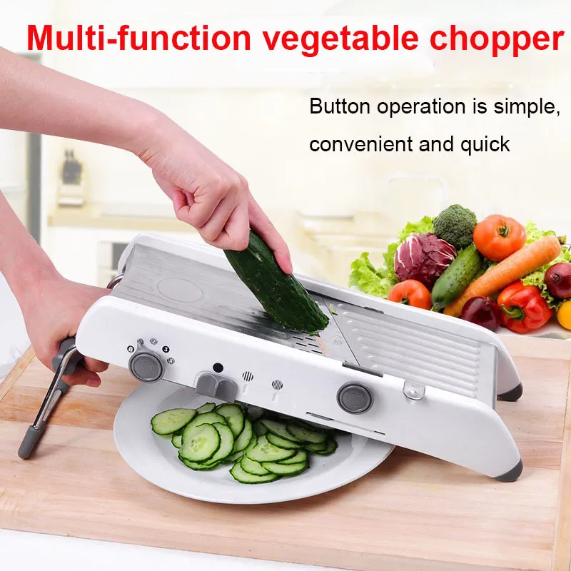 Ralador manual de cortador de legumes mandoline com lâminas de aço inoxidável 304 ajustáveis para ferramentas domésticas acessórios de cozinha 2103274B