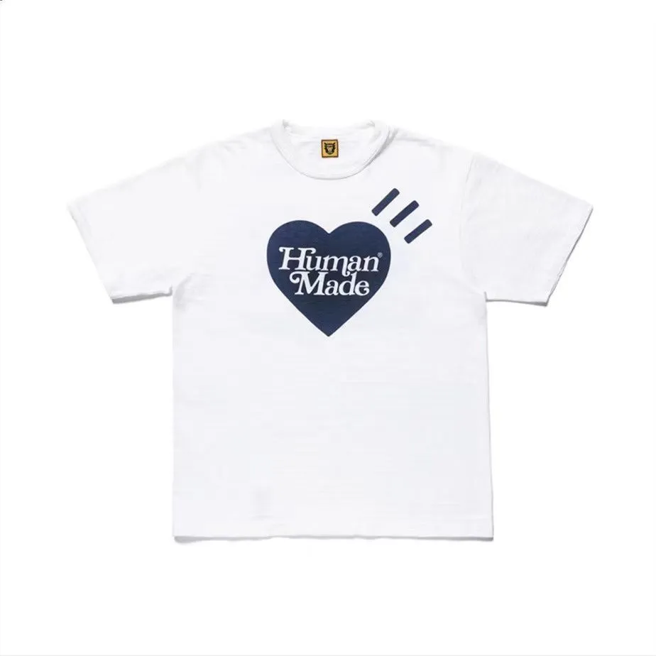 Richtige Version von Nigo Human Made Girls Don't Cry Couple Slub Cotton Short Sleeve T Shirts2375