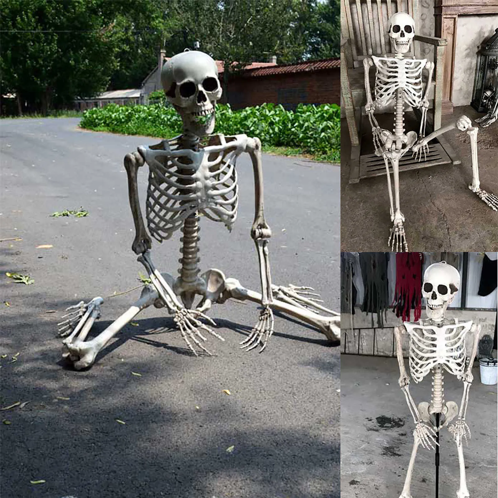 70 cm de esqueleto de Halloween Prop Hom Human Satrial Hand Life Anatomy Anatomy Model Decorhalloween Decoración de fiestas para el hogar Y09096767025