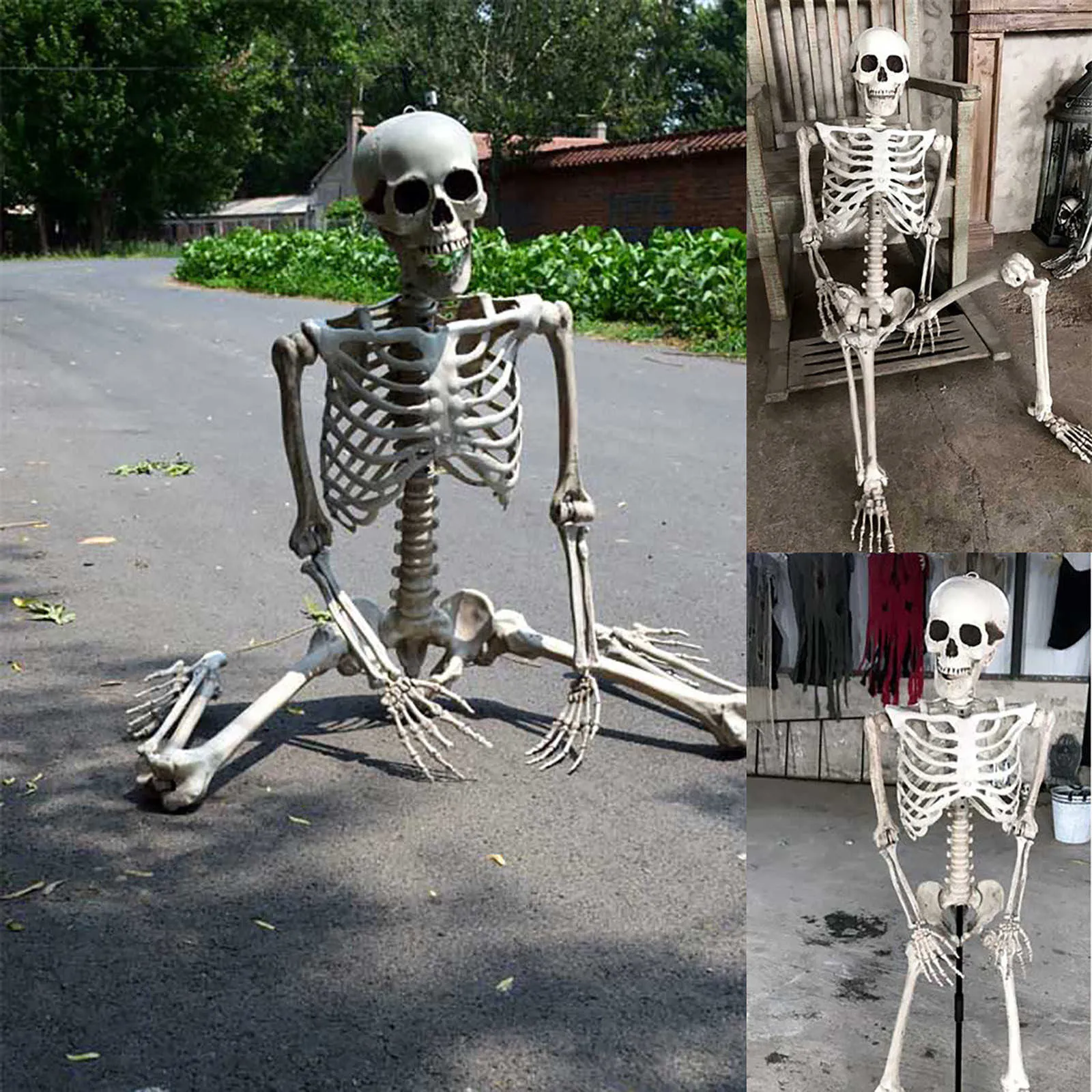 70 cm Halloween szkieletowy proporcja ludzka czaszka Ręka Life Body Anatomy