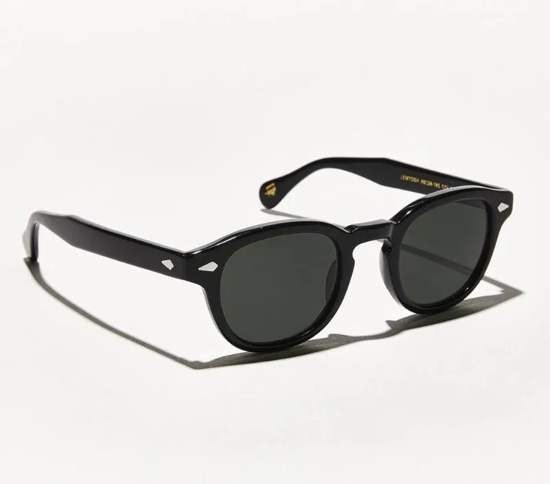Top qualidade Johnny depp lemtosh estilo óculos de sol homens homens vintage redondo tonalidade oceano lente de sol com box199c original