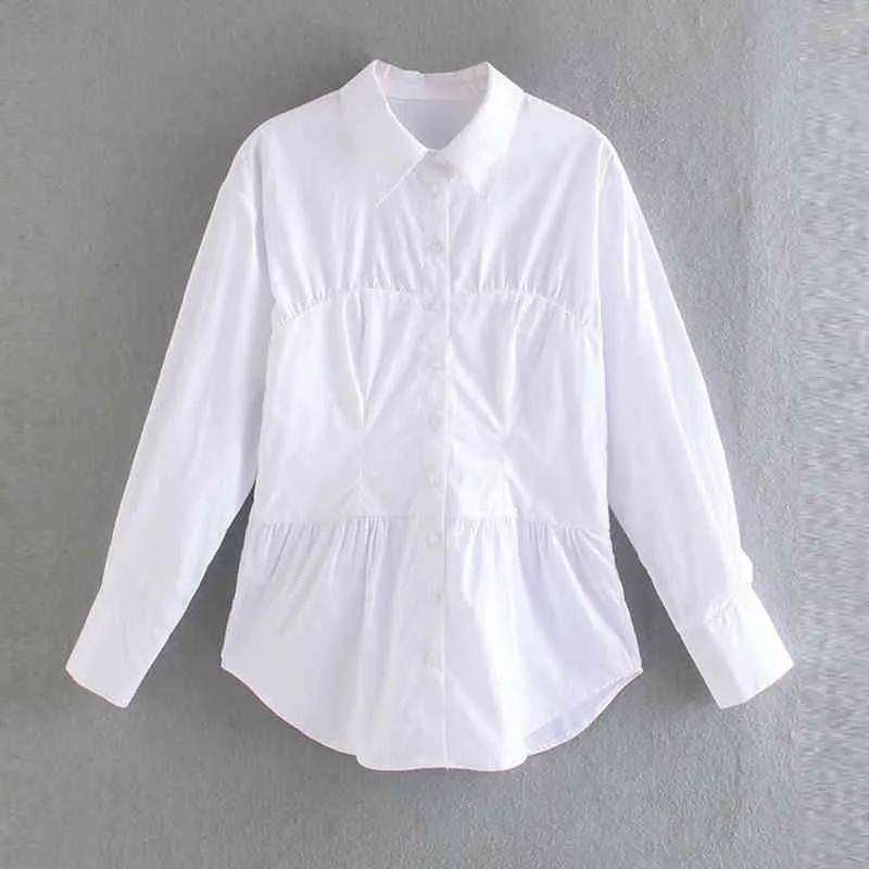 Женские летние белые тонкие корсет блузки рубашки под рубашки длинные рукава тонкие женские элегантные повседневные топ туники одежда Blusas 210513