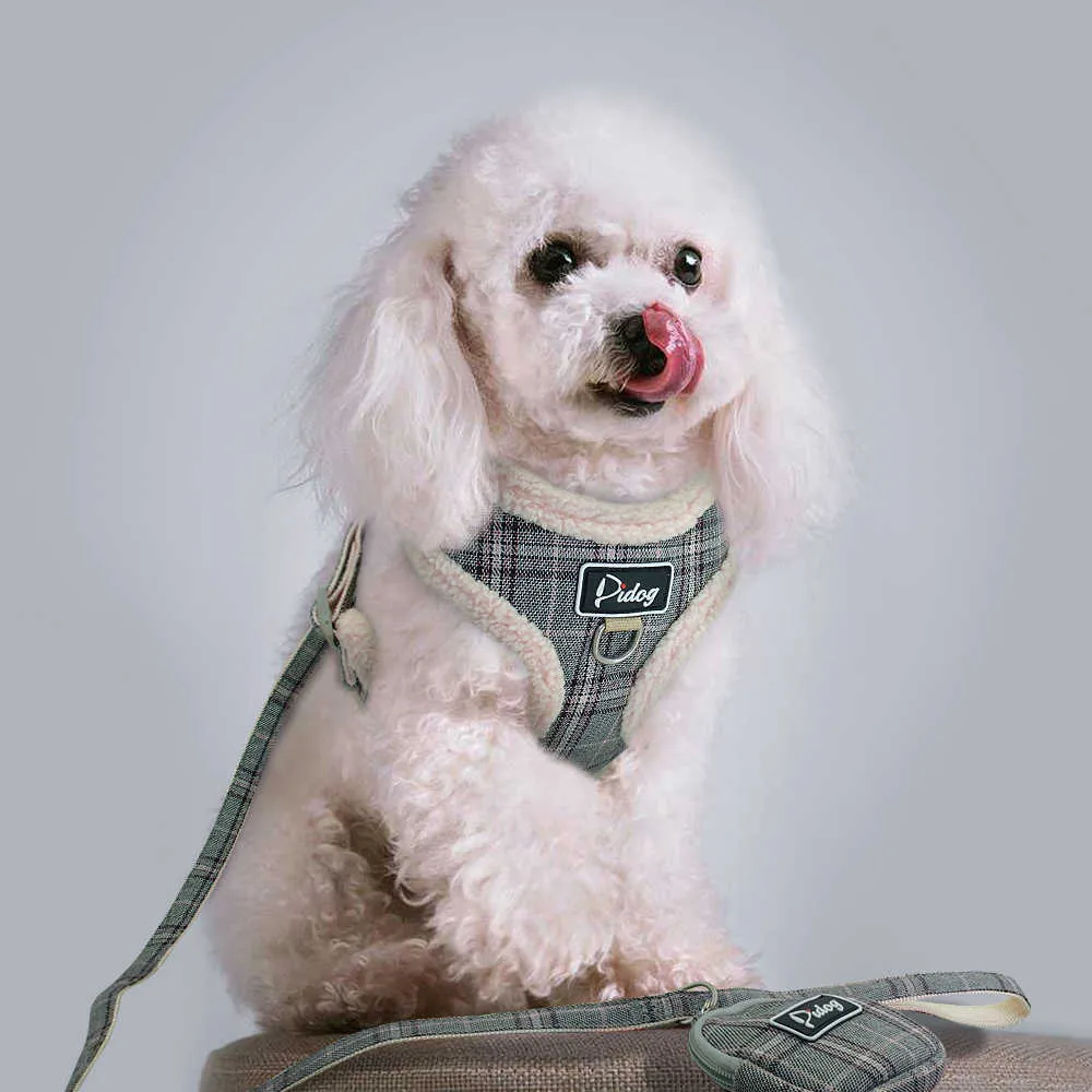 Soft Pet Dog Harnesses Vest No Pull Adjustable Chihuahua Puppy Cat Harness Leash Set For Small Medium Dogs Coat Arnes Perro 2110224266351