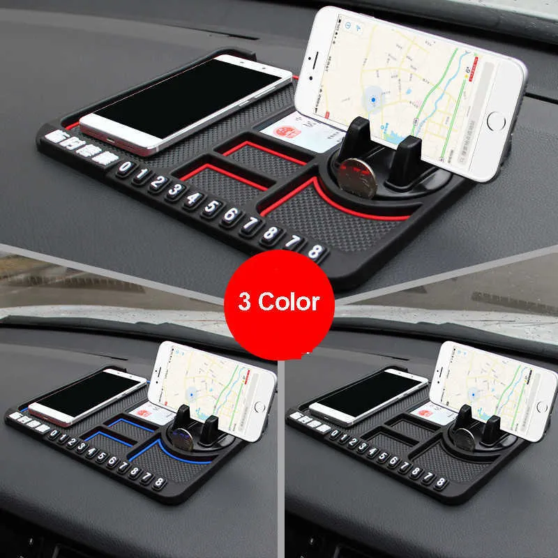 Multifunktionell bilmatta autohållare Non Slip Sticky Anti Slide Dash Phone Mount Silicone Dashboard Car Pad Mat Anti Slip Mat1769848