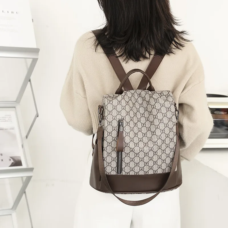 Designer Borsa a doppia spalla nuovo zaino il tempo libero versatile moda doppio uso semplice borsa da donna di grande capacità Borse Outle312v