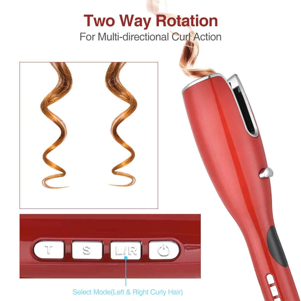 Automatische lucht curler wand curl 1 inch roterende magische curling ijzers salon gereedschap auto haar krulspelden dropshipping