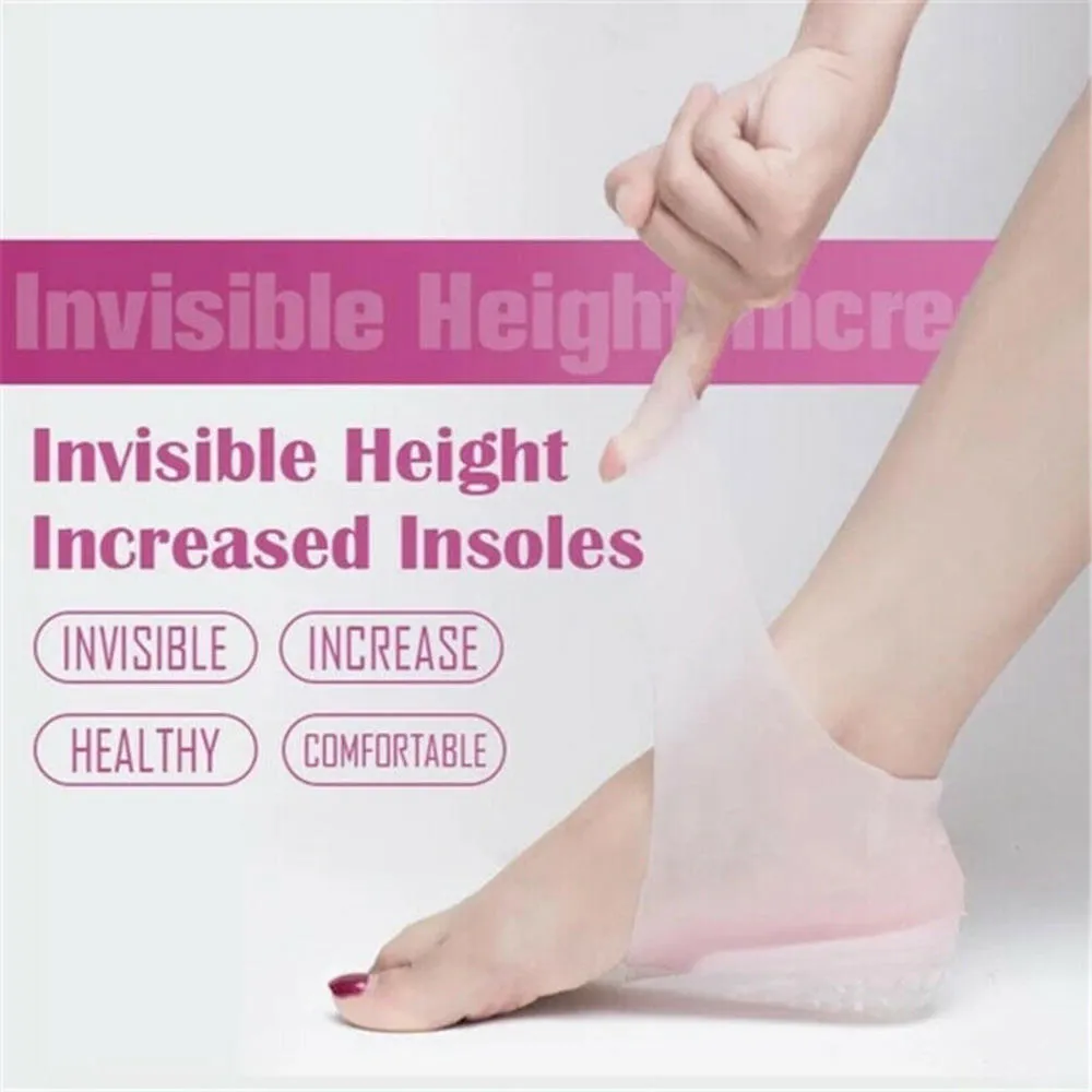 Silicone invisible Hauteur intérieure semelles intérieures soulevant l'augmentation des chaussettes de protection des pieds extérieurs Men de talons coussin talons cachés intérieurs 6960183