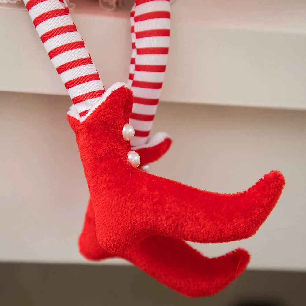 Świąteczny zestaw lalek z 2 drzewem ozdoby ozdoby urocze elfy Toy Rok