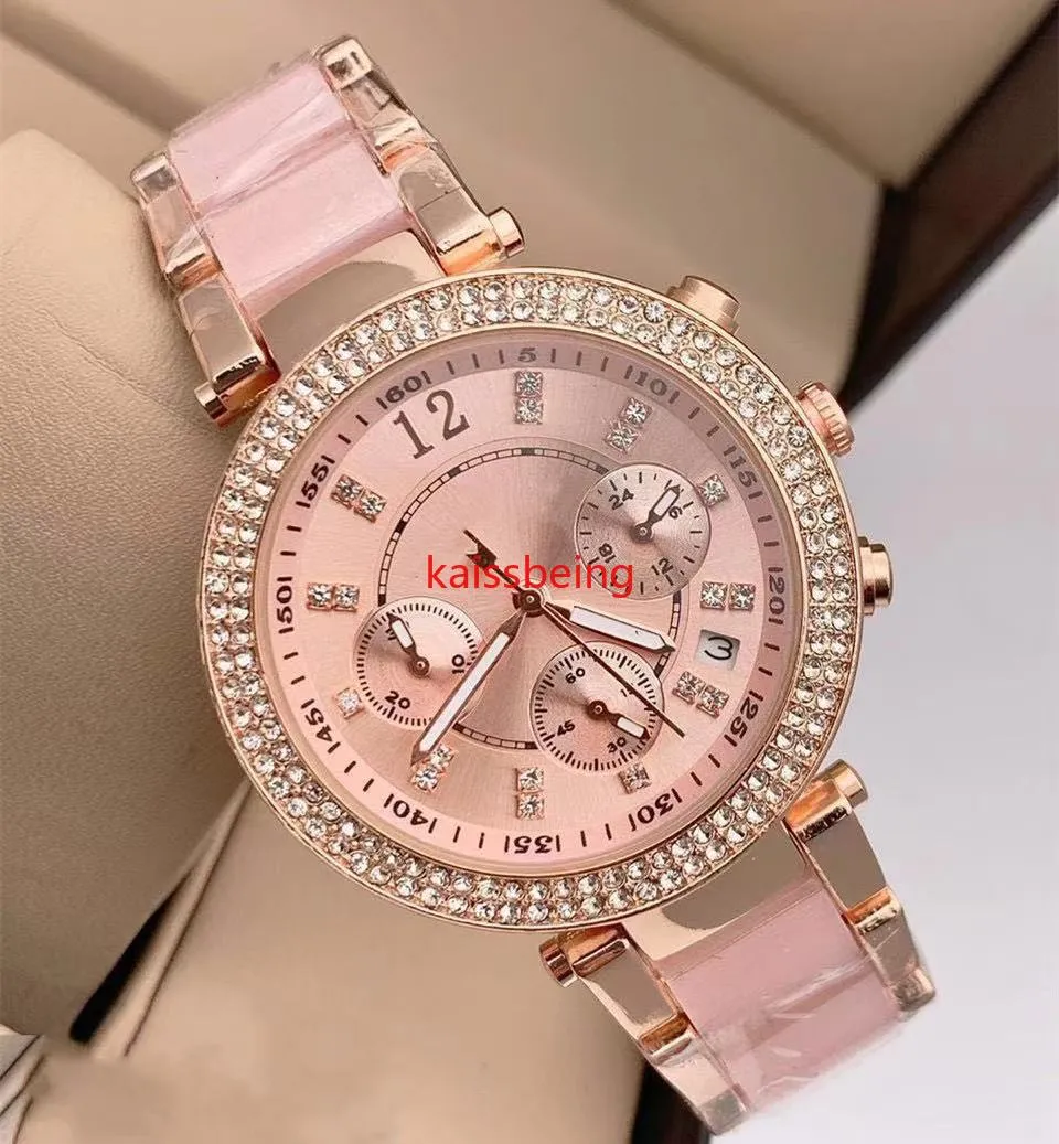 2021M Dédié à la montre de calendrier pour femmes Shi Ying incrustée de diamants, à la mode, en acier Foaz watchES6