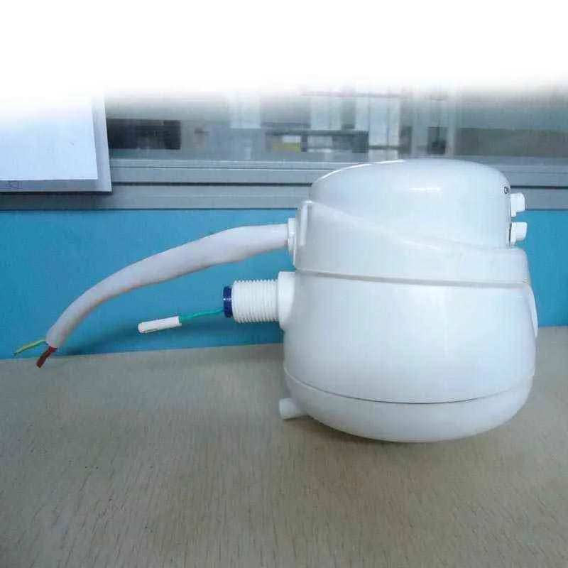 Elétrico para torneira de banheiro redonda cabeça de chuveiro instantânea aquecedor de água quente alta potência 5400W ajuste de pressão de três velocidades LB88 H1209