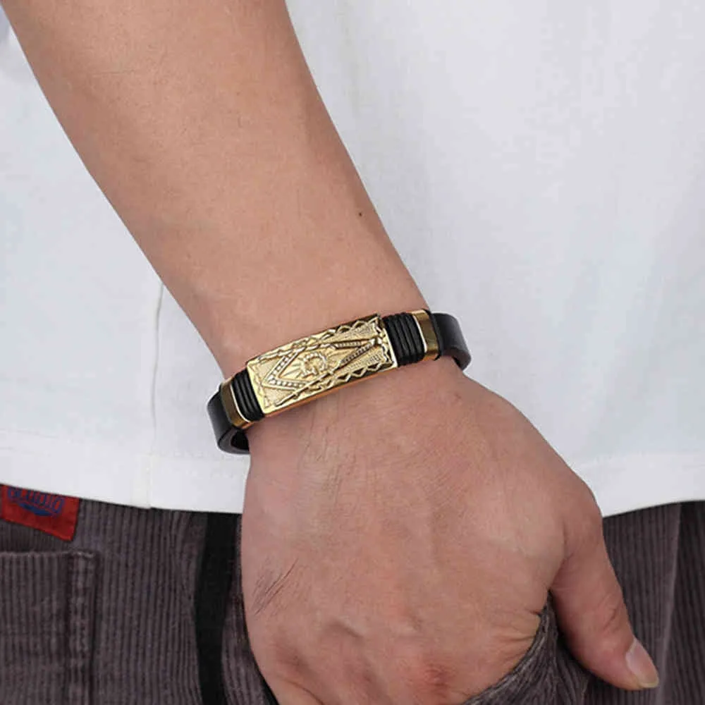 Men's Stainless Steel Scorpion/Shield Charm Buddha Bracelet Fashion Genuine Leather Jewelry Accessories Birthday Gift