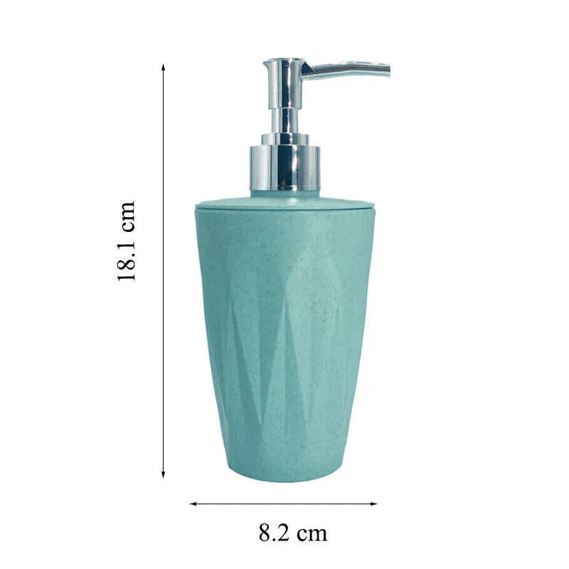 Bathroom Accessories Wheat Straw Soap Dish Dispenser Toothbrush Holder Washroom Suit 210709