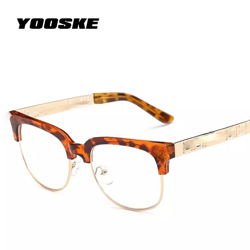 Дизайнер брендов роскошных брендов чистые солнцезащитные очки женщины Мужчины Оптика Рецепт Spectacles Рамки винтажные простые стеклянные очки1214877