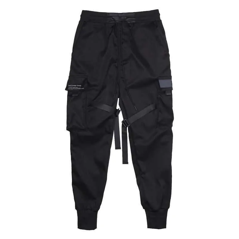 Faborki spodnie Cargo Mężczyźni Casual Streetwear Harajuku Hip Hop Trendy Casual Youth Slim Spodnie Stylowe męskie Spodnie jogger 210715
