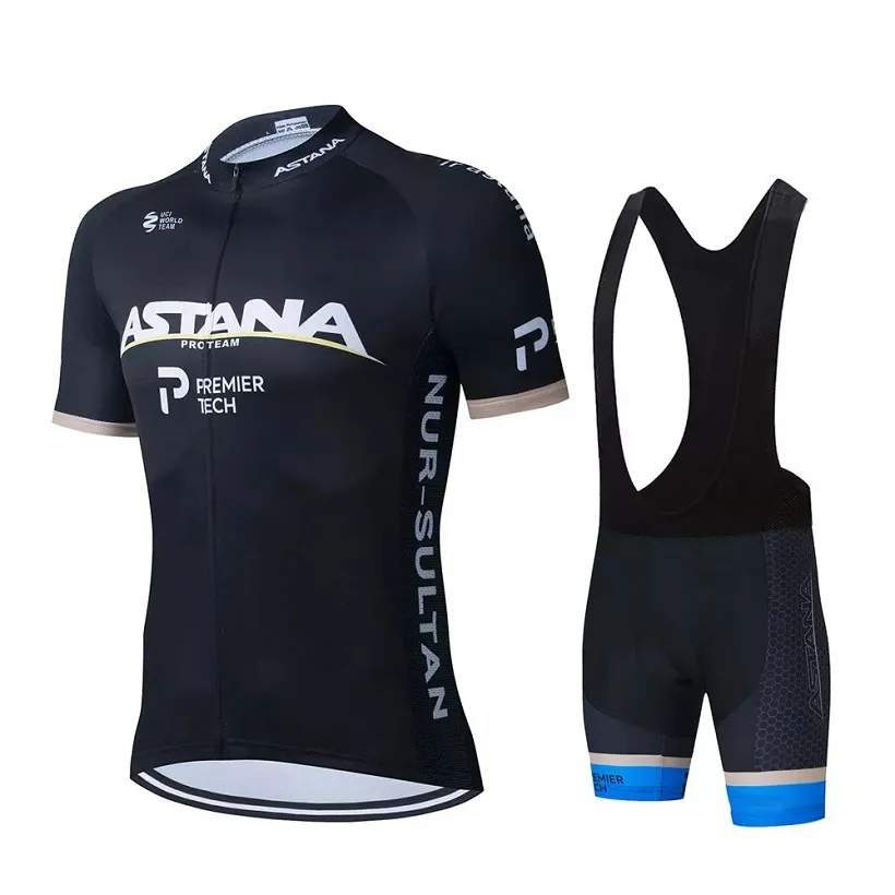 Jersey Cycling Set 2021 Pro Team Astana Cycling Odzież Lato oddychający koszulka rowerowa z krótkim rękawem Kit Ropa Ciclism8705249