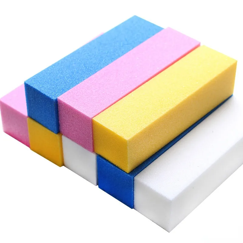 Premium Sponge Nail Art Buffers Sanding Block Hoving الطحن الأخضر الزرقاء مزيج تلميع بلوك أظافر ملف Buffer Pedicure Pro9047422